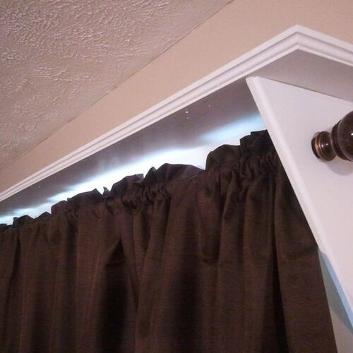 Install a Curtain Rod Shelf