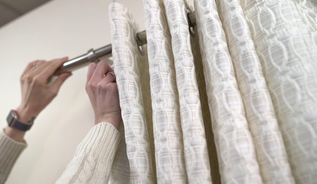 Hang Your Grommet Curtains
